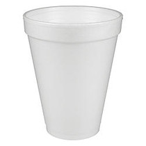 Dart; Insulated Foam Drinking Cups, White, 12 Oz, Box Of 1,000