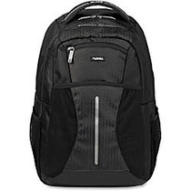 Lorell Carrying Case (Backpack) for 15.6 inch; Notebook, Bottle, Accessories, iPad - Black - Polyester, Mesh, Elastic - Shoulder Strap, Handle