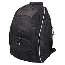 Mobile Edge 16 inch; PC/17 inch; MacEVO Backpack - Black with Silver Trim