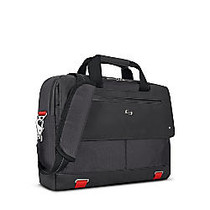 Solo Pro Aegis Briefcase For 15.6 inch; Laptops, Black/Red