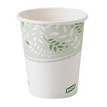 Dixie; PLA Paper Hot Cup, 10 Oz, White/Green, 50 Cups Per Sleeve