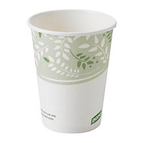 Dixie; PLA Paper Hot Cup, 8 Oz, White/Green, 50 Cups Per Sleeve, 20 Sleeves Per Case