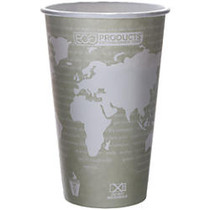 Eco-Products; World Art&trade;, Hot Cups, 16 Oz, Pack Of 50