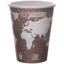 Eco-Products; World Art&trade;, Hot Cups, 8 Oz, Pack Of 50