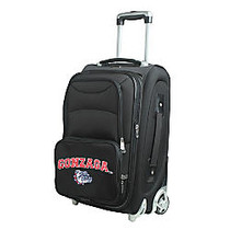 Denco Sports Luggage NCAA Expandable Rolling Carry-On, 20 1/2 inch; x 12 1/2 inch; x 8 inch;, Gonzaga Bulldogs, Black