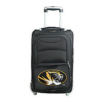 Denco Sports Luggage NCAA Expandable Rolling Carry-On, 20 1/2 inch; x 12 1/2 inch; x 8 inch;, Missouri Tigers, Black