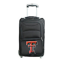 Denco Sports Luggage NCAA Expandable Rolling Carry-On, 20 1/2 inch; x 12 1/2 inch; x 8 inch;, Texas Tech Red Raiders, Black