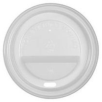 Genuine Joe Ripple Hot Cup Protective Lids, 8 - 16 Oz, White, Pack Of 50