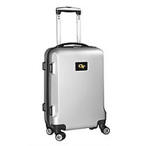 Denco Sports Luggage Rolling Carry-On Hard Case, 20 inch; x 9 inch; x 13 1/2 inch;, Silver, Georgia Tech Yellow Jackets