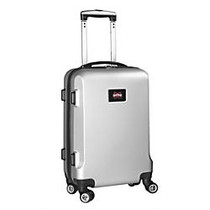 Denco Sports Luggage Rolling Carry-On Hard Case, 20 inch; x 9 inch; x 13 1/2 inch;, Silver, Mississippi State Bulldogs