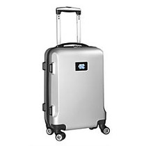 Denco Sports Luggage Rolling Carry-On Hard Case, 20 inch; x 9 inch; x 13 1/2 inch;, Silver, North Carolina Tar Heels