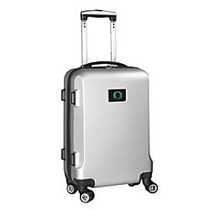 Denco Sports Luggage Rolling Carry-On Hard Case, 20 inch; x 9 inch; x 13 1/2 inch;, Silver, Oregon Ducks