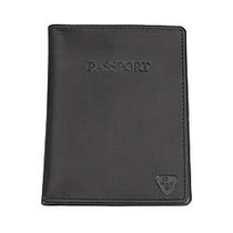 Lewis N. Clark RFID Leather Passport Wallet, Black