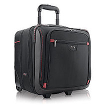 Solo 16 inch; Sterling Rolling Overnighter Case, Black/Red