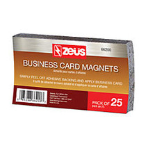 Baumgartens; Business Card Magnets, 2 inch; x 3 1/2 inch;, Black, Pack Of 25
