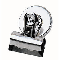 Office Wagon; Brand Bulldog Magnetic Clips, 1 3/4 inch;, Silver, Pack Of 2