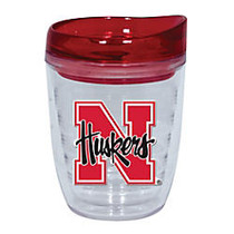 Hunter NCAA Slimline Tumbler With Lid, 12 Oz, Nebraska Cornhuskers, Red