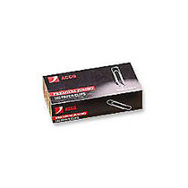 ACCO; Premium Silverette Paper Clips, Jumbo, 100 Clips Per Box, Pack Of 10 Boxes