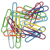 Fashion Paper Clips, Assorted Sizes, Assorted Colors, Pack Of 60