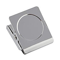 Office Wagon; Brand Magnetic Clips, 1 1/4 inch;, Silver, Pack Of 2