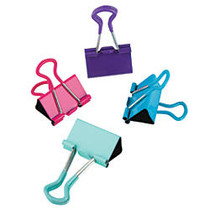 Office Wagon; Brand Soft-Grip Binder Clips, Medium, Assorted Colors, Pack Of 24