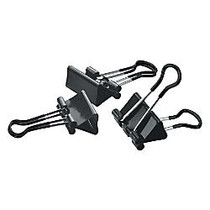 Office Wagon; Brand Soft-Grip Medium Binder Clips, 1 1/4 inch;, 5/8 inch; Capacity, Assorted Colors, Pack Of 12