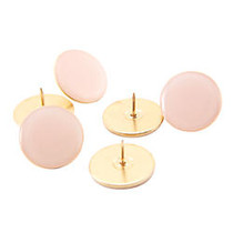 See Jane Work; Extra Large Push Pins, Pink/Gold, Pack Of 6