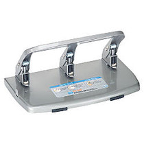 CARL HC340 Medium-Duty 3-Hole Punch, Gray