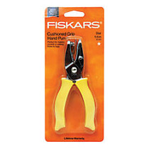 Fiskars; Hand Punches, 1/4 inch; Star, Yellow, Pack Of 3