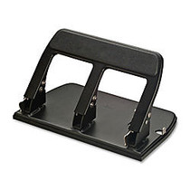 OIC; Heavy-Duty Padded Handle 3-Hole Punch, Black