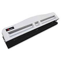 SKILCRAFT; Light-Duty 3-Hole Punch, 11-Sheet Capacity, Black/Metallic (AbilityOne 7520-01-620-3317)