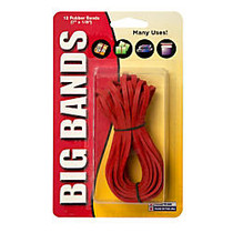 Alliance; Rubber Advantage; Rubber Bands, 7 inch;, Red, Pack Of 12