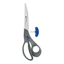 Acme United ExtremEdge Adjustable Tension Titanium Bonded Scissors, 9 inch; Bent, Gray - 4.50 inch; Cutting Length - 9 inch; Overall Length - Round - Bent-left/right - Titanium, Nylon - Gray/Yellow