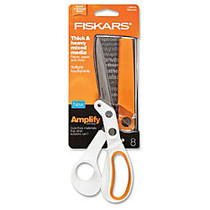 Fiskars Amplify Mixed Media Shear - 8 inch; Overall Length - Stainless Steel - White