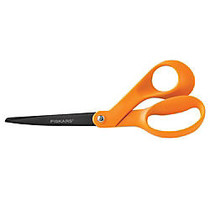 Fiskars; Premium Non-Stick Scissors, 8 inch;, Bent, Orange
