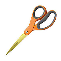 Fiskars; Softgrip; Titanium Scissors, 8 inch;, Pointed, Black/Orange