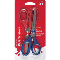 SchoolWorks; Value Smart Scissors, 5 inch;, Blunt, Assorted Colors, Pack Of 2