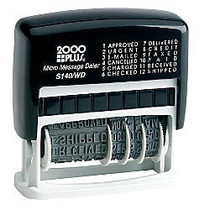 Cosco; Micro Self-Inking Date Stamp, 12 Phrases