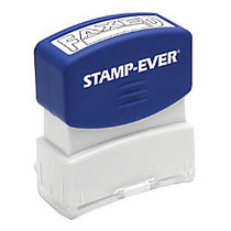 Harland Clarke Pre-Inked Stamp,  inch;Faxed By/Date, inch; 9/16 inch; x 1 11/16 inch;, Black Ink