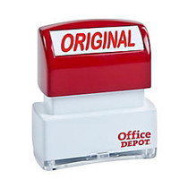 Office Wagon; Brand Pre-Inked Message Stamp,  inch;Original inch;, Red