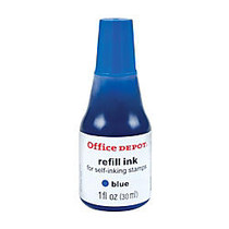 Office Wagon; Brand Self-Inking Refill Ink, 1 Oz, Blue