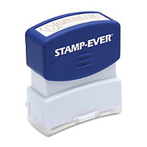 U.S. Stamp & Sign Pre-inked Stamp - Message Stamp -  inch;CANCELLED inch; - 0.56 inch; Impression Width x 1.69 inch; Impression Length - 50000 Impression(s) - Red - 1 Each