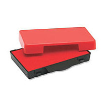 U.S. Stamp & Sign Replacement Ink Pad - 1 Each - Red Ink - Plastic