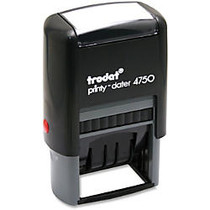 U.S. Stamp & Sign Self-inking Stamp - Message/Date Stamp -  inch;RECEIVED BY, PAID BY, FAXED BY, ENTERED BY inch; - 1 inch; Impression Width x 1.63 inch; Impression Length - 10000 Impression(s) - 4 Bands - Blue, Red - Plastic Frame - Recycled - 1 Eac