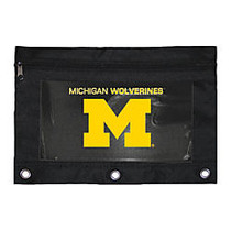 Markings by C.R. Gibson; Pencil Pouch, 9 7/8 inch; x 7 1/2 inch;, Michigan Wolverines