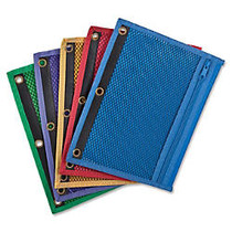 Oxford Zipper Binder Pocket - 7.50 inch; x 10.50 inch; Sheet - Ring Binder - Assorted - Vinyl - 1 Each