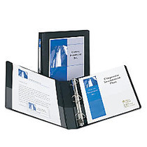 Avery; Frame Presentation Binder, 1 inch; Rings, 50% Recycled, Black