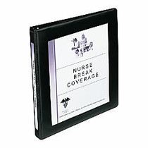 Avery; Framed View Binder With One-Touch EZD&trade; Rings, 8 1/2 inch; x 11 inch;, 1/2 inch; Rings, 45% Recycled, Black