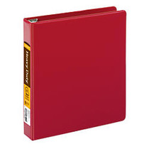 Heavy-Duty D-Ring Binder By [IN]PLACE;, 1 1/2 inch; Rings, 100% Recycled, Dark Red