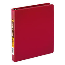 Heavy-Duty D-Ring Binder By [IN]PLACE;, 1 inch; Rings, 100% Recycled, Dark Red